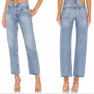 Anine Bing Light Blue Straight Leg Jeans